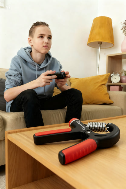 Hand Grip Strength Power Trainer Gripper Strengthener Adjustable Gym Exerciser