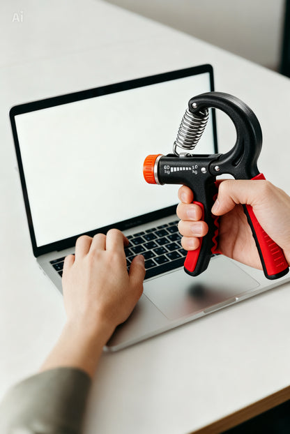 Hand Grip Strength Power Trainer Gripper Strengthener Adjustable Gym Exerciser