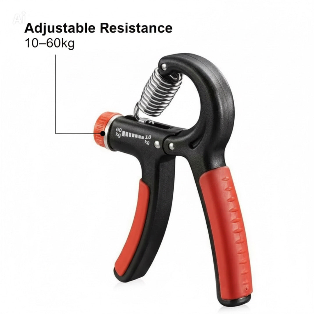 Hand Grip Strength Power Trainer Gripper Strengthener Adjustable Gym Exerciser
